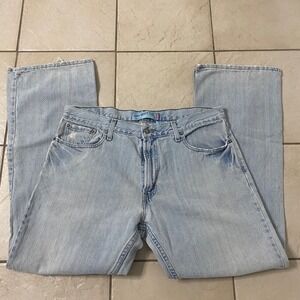 Levi Strauss 527 Low Boot Cut Jeans Mens W36 L30‎ Light Wash Denim